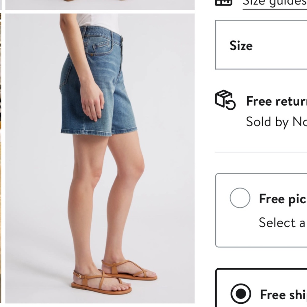 Wit & Wisdom relaxed denim shorts 12p - Picture 6 of 6